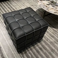Tabouret Rubik's Cube Tabouret de canapé en cuir Tabouret de dressing en cuir de vachette écologique Chaise à langer pour salon