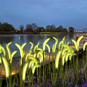 Ip44 Waterdichte Simulatie Bloemenlamp Huis Tuin Binnenplaats Decoratie Buiten Trouwzaal Setaria Tarwe Riet Licht