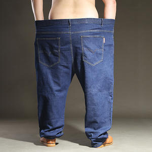 5XL 6XL 7XL 8XL الأزرق اضافية كبيرة المعتاد رجل مرونة تمتد سراويل جينز الذكور جان السراويل كبيرة الحجم الجينز الأسود الرجال 2021 - Product Image 6