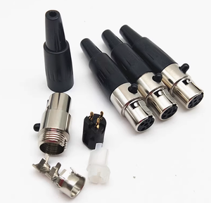 Bộ đầu nối XLR mini <span class=keywords><strong>3</strong></span> chân-Phích cắm âm thanh đồng Nữ & Nam-chất lượng tín hiệu cao, nhiễu thấp - Product Image 2