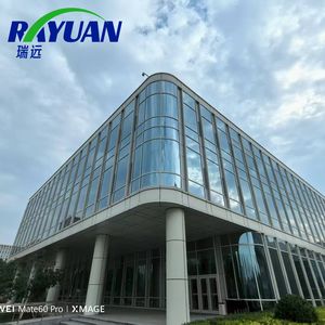 Mur-rideau en aluminium extérieur de haute qualité, revêtement imperméable, ignifuge, écologique, garantie de 3 ans pour les bâtiments de grande hauteur - Product Image 1