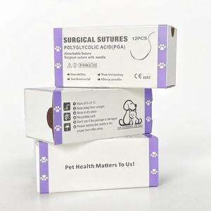 Suturas Quirúrgicas Veterinarias PGA, Sutura Absorbible de Ácido Poliglicólico con Aguja <span class=keywords><strong>para</strong></span> Hospital Veterinario, Sin Pedido Mínimo, Muestra Gratuita - Product Image 5