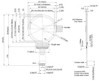 Layar Bundar OLED 0.75 Inci 128*128 Layar Bundar LCD Bulat Putih SSD1327