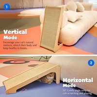 Rampe à gratter pour chat en sisal, griffoir en forme de L et tapis à gratter, griffoir pour chat d'intérieur, protection de canapé et de meubles