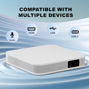 Siêu Nhỏ Gọn 4K Mini Video Chiếu Có Thể Sạc Lại USB-C Xách Tay Movie Chiếu Với Khe Cắm Thẻ <span class=keywords><strong>Sim</strong></span> Ngoài Trời Rạp Chiếu Phim - Product Image 4