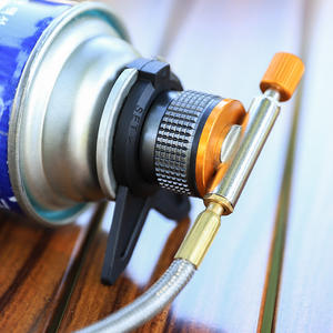 Adaptador de gas para exteriores con soporte para estufa de camping, conector de butano, quemador de estufa portátil de metal, accesorio. - Product Image 5
