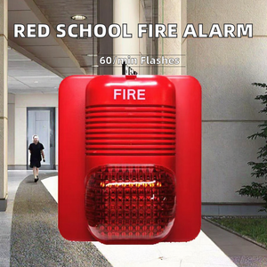 Işık ile geleneksel <span class=keywords><strong>siren</strong></span> Strobe büyük ses yangın alarmı sistemi - Product Image 5