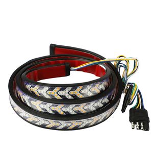 Repuestos de Moto, Barra de Luces para Camioneta de 60/48 Pulgadas, Luz Trasera Multifunción, Direccional, Luz de Freno de Flujo Continuo Tipo Espina de Pescado - Product Image 5