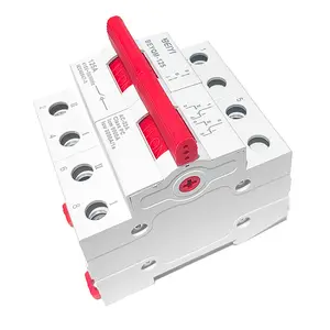 2P 4P Din-rail Mount Type Change-Over Switches 63a 100a 125a 630amp Electrical manual Change over Switch Main Switch