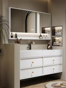 Armoire de salle de bain de luxe légère adaptée aux hôtels, aux appartements, aux écoles et aux autres armoires de salle de bain - Product Image 3
