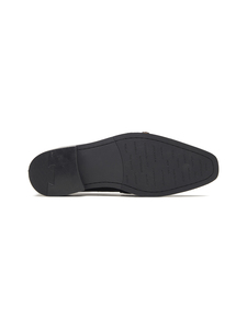 Mocasines de cuero importado con punta redonda para hombre, con diseño clásico sin cordones, construcción formal, forro de cuero DD y Ortholite. - Product Image 3