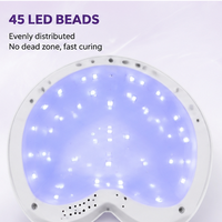 Lampe à ongles LED haute puissance 36W avec logo personnalisé, séchage rapide UV/LED, sécheuse à vernis à ongles électrique en plastique pour usage domestique OEM/ODM
