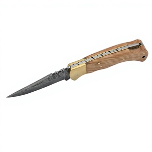 Navaja de bolsillo de acero de Damasco forjada a mano para minoristas - Product Image 3
