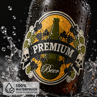 Impresión de Etiquetas Personalizadas para Bebidas, Etiquetas Resistentes a Bajas Temperaturas e Impermeables para Botellas de Cerveza, Etiquetas en Rollo Personalizadas Yingao