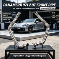 Premium Rennstrecken-Wettbewerbsanlage Direktanlage Vorne für Porsche Panamera 971 2.9T Volle Leistungsausgabe 2019 SS304 Rohr Auto-Tuning Leistungssteigerung