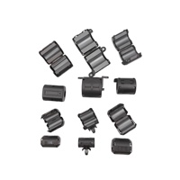 Kit de ferrita SCRC Snap Careful con núcleos de 3-13 mm de diámetro interno para supresión de ruido de 1-300 MHz, caja de PP gruesa, RoHS REACH