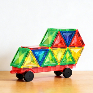 Magplayer Premium Blocchi Magnetici Educativi STEM, Piastrelle Magnetiche Colorate per Bambini e Prescolare, Giocattolo Didattico - Product Image 5