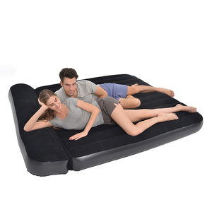Colchón <span class=keywords><strong>Inflable</strong></span> King Size de PVC y Flocado Negro con Almohada - Product Image 3