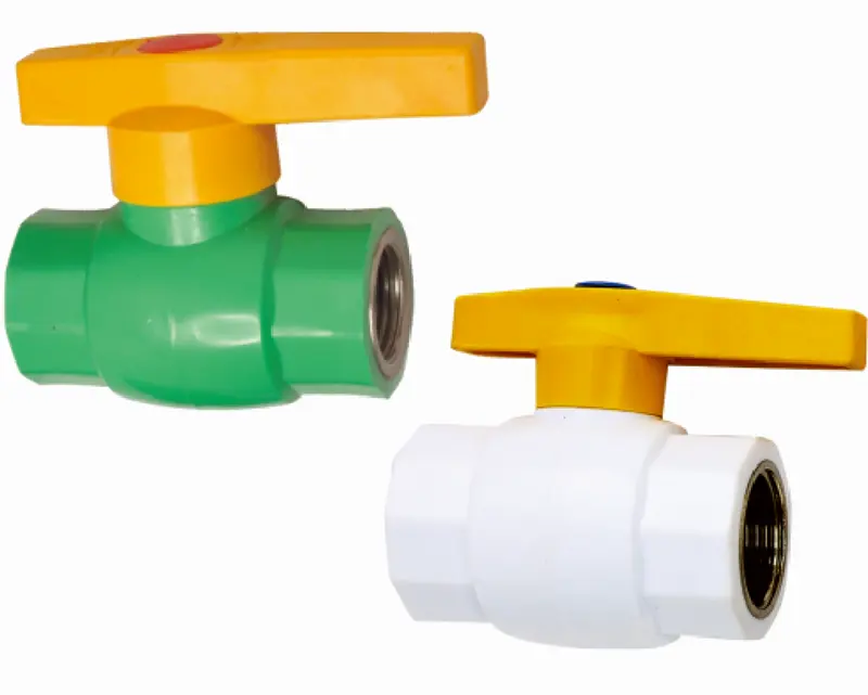 PPR steel core double inner wire ball valve hot melt quick connect double live full plastic joint valve