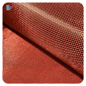 OEM Red Plain Weave Echte Kohlefaser-Stoff rolle 3K 200gsm 39in 100cm Breite Hybrid-Kohle faser gewebe