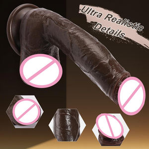 Dildo Morbido e Sexy, Sensazione Realistica, Giocattoli Sessuali per Donne, Grande Pene in Silicone a Doppio Strato con Ventosa, Stimolatore Anale - Product Image 2