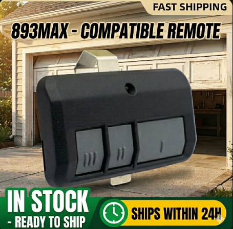 893MAX Garage Door Remote Control for 371LM 372LM 373LM 891LM 893LM 971LM 972LM 973LM 81LM Gate Remote Control