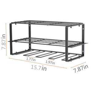 Heavy Duty Metal Tool <b>Shelf</b> <b>Wall</b> <b>Mount</b> Drill Holder, Utility Storage Power Tool Organizer, Garage Tool Organizers and Storage - Product Image 4