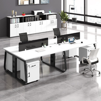 Bureau Modulaire Table d'Étude Bureau de Travail Cloison de Bureau Poste de Travail Table et Chaise Mobilier de Bureau en Maille