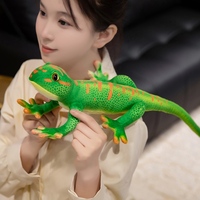 Geckos en peluche super doux, jouets ODM personnalisables en polyester et coton, oreiller en forme d'ours en peluche, doublure en maille de remplissage en coton PP en boîte