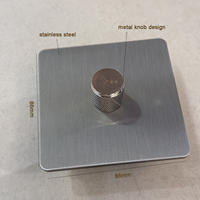 Interrupteur mural de luxe rétro en nickel brillant, en acier inoxydable, prise européenne française 16A, interrupteur d'éclairage 250V USB Type-C