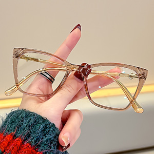 Phụ nữ sang trọng quá khổ bướm chống ánh sáng màu xanh kính quang học TR Khung thời trang cổ điển Trọng lượng nhẹ thoải mái cuộc sống hàng ngày - Product Image 3