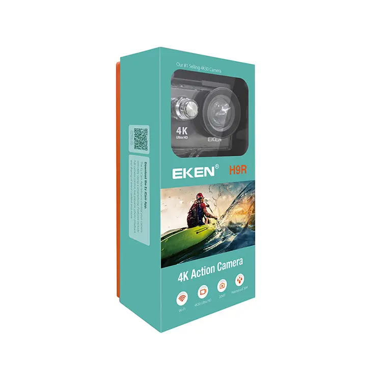 EKEN impermeabile 4k videocamera Wifi 12MP 170 gradi grandangolo EKEN H9R Action Camera