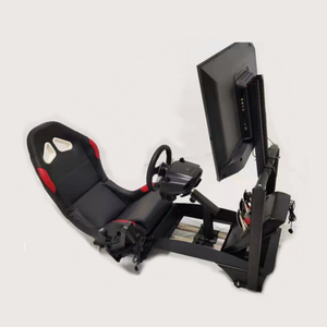 Asiento de Carreras <span class=keywords><strong>F1</strong></span>, <span class=keywords><strong>Simulador</strong></span> de Carreras, Soporte para Volante de Carreras, Compatible con <span class=keywords><strong>Logitech</strong></span> - Product Image 2