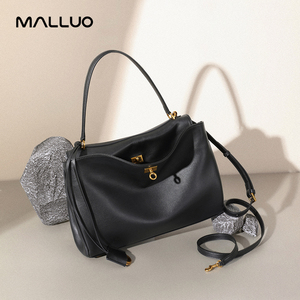 Borsa a Mano in Vera Pelle di Vacchetta <span class=keywords><strong>Nera</strong></span> di Alta Qualità per <span class=keywords><strong>Donna</strong></span>, Grande Formato, Vendita Calda, Borsa a <span class=keywords><strong>Tracolla</strong></span> di Lusso - Product Image 2