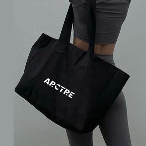 Promo Grosir Tas Tote Kanvas Katun Besar dengan Logo Cetak Kustom untuk Penggunaan Sehari-hari, Tas Belanja Fashion Ramah Lingkungan - Product Image 3