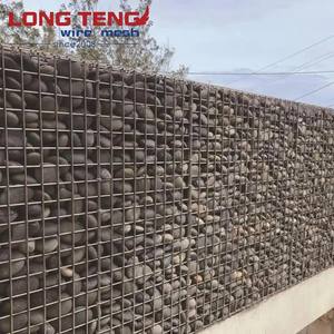 Low Carbon Black Wire Mesh Plain Weave <strong>Gabion</strong> Stainless <strong>Steel</strong> Mesh for Galvanized Retaining Wall Fence Cage - Product Image 2