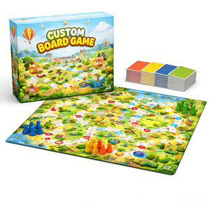 ชุดเกมกระดานส่วนตัวแบบครบชุดสำหรับครอบครัว ปาร์ตี้ เกมโต๊ะแบบอินเทอร์แอคทีฟที่ปรับแต่งได้ พร้อมอุปกรณ์เสริม รับบริการ OEM - Product Image 6