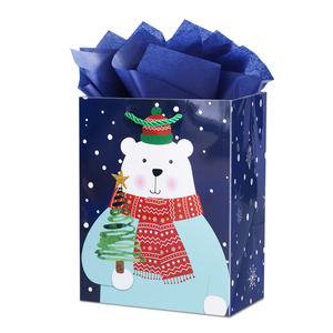 免费送货圣诞纸板袋定制豪华节日包装超大尺寸耐用工厂印刷标志现买 - Product Image 2