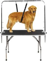 2024 vente chaude réglable en Nylon chien toilettage ventre sangle laisse animal de compagnie bain pour chiens chat chiot Kitty coupe de cheveux lavage noir