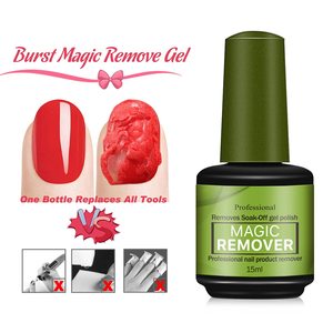 Dissolvant de Gel à ongles magique 15ml dissolvant de vernis à ongles Gel dissolvant couche de finition Nail Art Primer <span class=keywords><strong>dégraissant</strong></span> nettoyant pour enlever le vernis Gel - Product Image 2