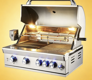 Quemadores de <span class=keywords><strong>Parrilla</strong></span> de <span class=keywords><strong>Gas</strong></span> Natural con Rejilla de Acero Inoxidable Personalizados de Fábrica, con Cubiertas para Placas de <span class=keywords><strong>Parrilla</strong></span> - Product Image 1