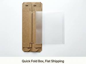 Caja de embalaje plegable con cajón deslizante, disponible en varios tamaños, caja de regalo de cartón kraft blanca y negra para pequeños obsequios - Product Image 3