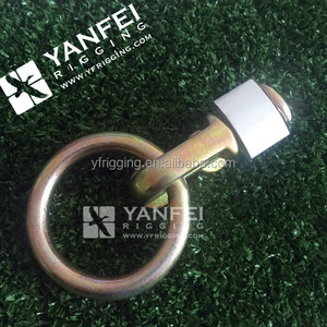 L Track <strong>Double</strong> <strong>Stud</strong> <strong>End</strong> Fitting With/Without Ring - Product Image 2