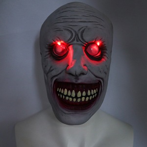 Las ojos se iluminarán con luces LED, el látex brillará con máscaras <span class=keywords><strong>de</strong></span> Halloween <span class=keywords><strong>de</strong></span> cabeza <span class=keywords><strong>de</strong></span> fantasma aterradoras para adultos. - Product Image 4