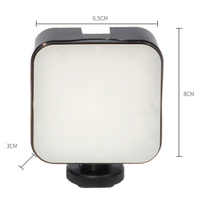 Kit de vlogging portable pour l'extérieur AY49, lumière LED RVB rechargeable, microphone filaire, bâton de selfie, trépied pour la photographie