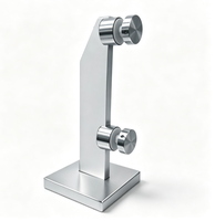 Spigot en acier inoxydable CE pour balustrade en verre sans cadre avec base carrée 50x50x160mm pour rampes d'escalier