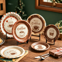Assiettes jetables en papier imitation bois, motif étoiles et drapeau américain, pour la Fête de l'Indépendance et la Fête Nationale, idéales pour pique-niques et fêtes – Meilleures ventes