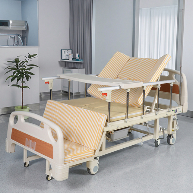 Multifunctional Adjustable Medical Hospital Bed for Home Use with Turning Over Nursing Care Functions