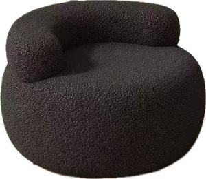 Poltrona Singola in Velluto Crema Stile Nordico, Moderna e Resistente, a Forma di U <span class=keywords><strong>per</strong></span> <span class=keywords><strong>Soggiorno</strong></span>, Camera da Letto e Appartamento - Product Image 4