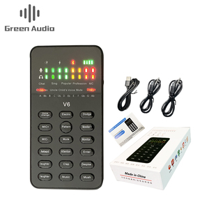 Tarjeta de sonido en vivo portátil para GAX-V6, con Cable de Audio, USB, BT, accesorios universales para teléfono, ordenador, <span class=keywords><strong>efectos</strong></span> de sonido - Product Image 1
